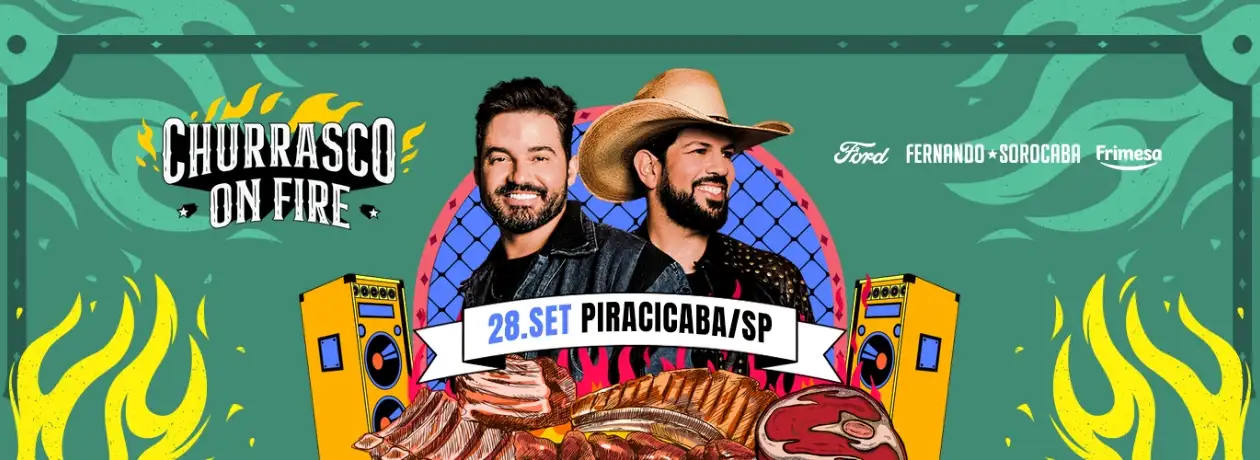 Imagem representativa da excursão Churrasco on Fire Fernando e Sorocaba em Piracicaba da Aerotour