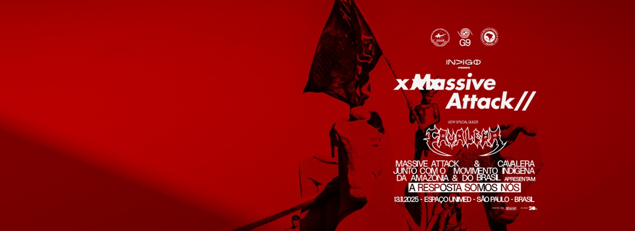 Imagem representativa da excursão Massive Attack e Cavalera em SP da Aerotour
