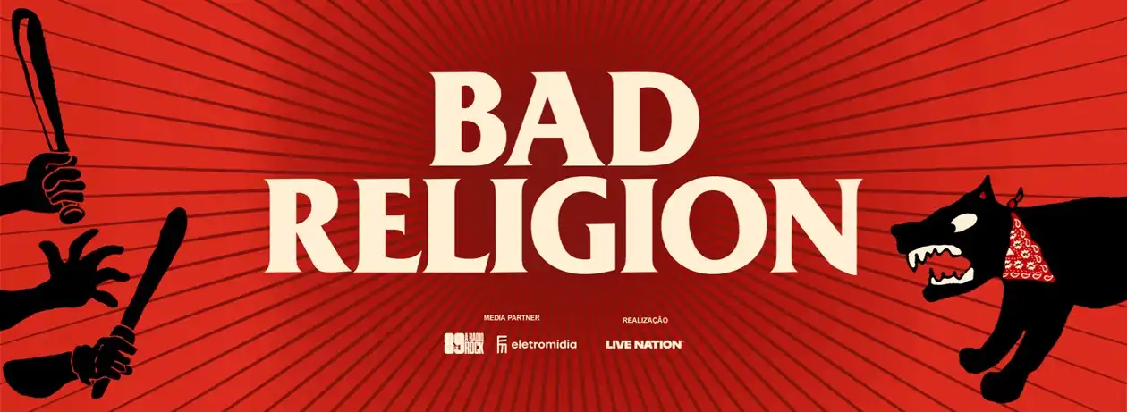 Imagem representativa da excursão Bad Religion em SP da Aerotour